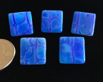 5/8" Fused Glass Buttons, OOAK