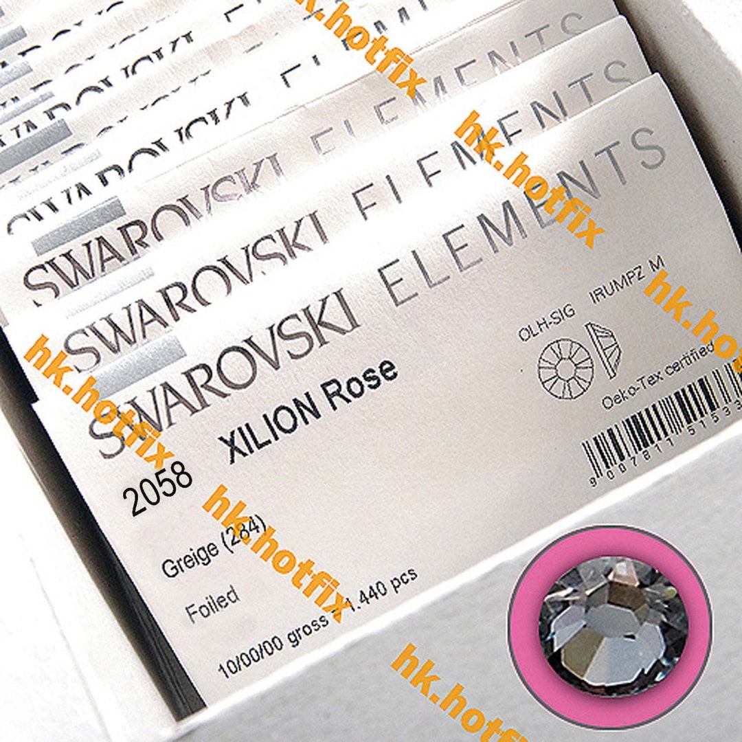 Swarovski Elements Greige (284) Flat Back Crystal Rhinestone 144 Pieces ...