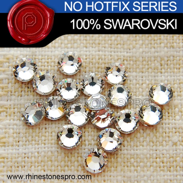 Swarovski Elements (No Hot Fix) Crystal Clear (001) Flatback 144 Pieces ( Any Size )