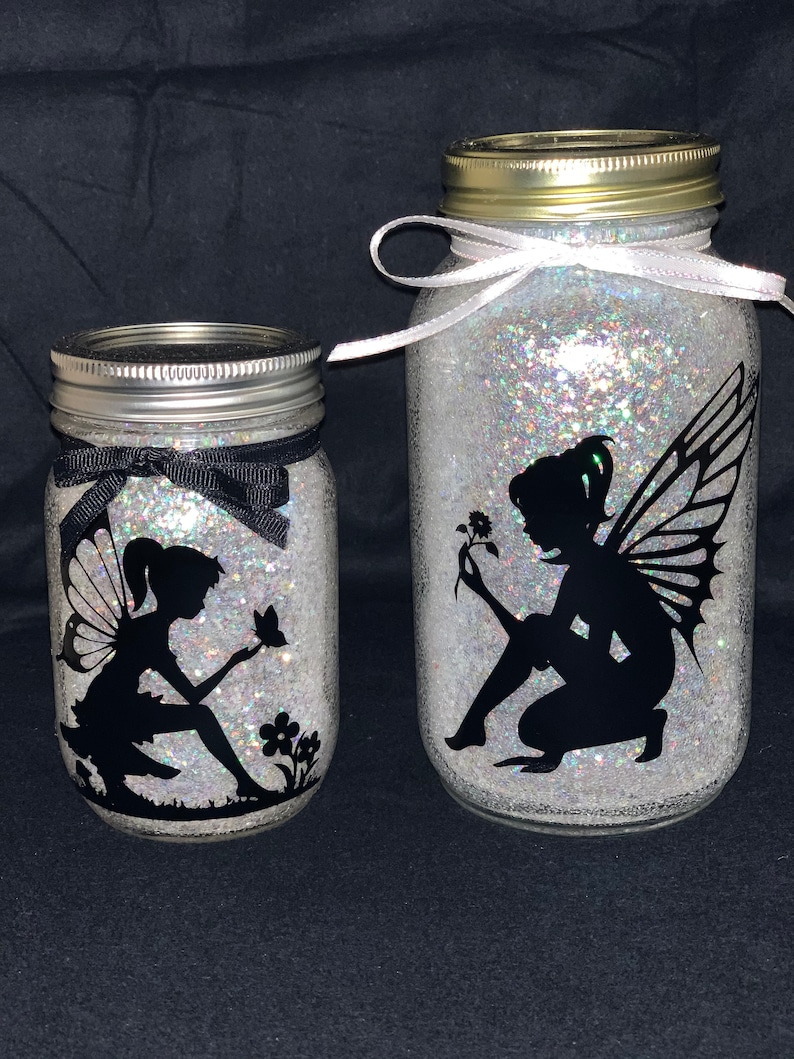 Lighted Fairy Mason Jars Etsy