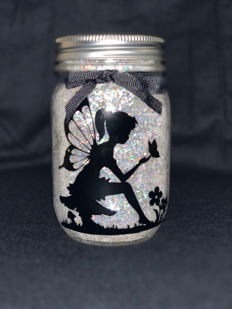 Lighted Fairy Mason Jars Etsy