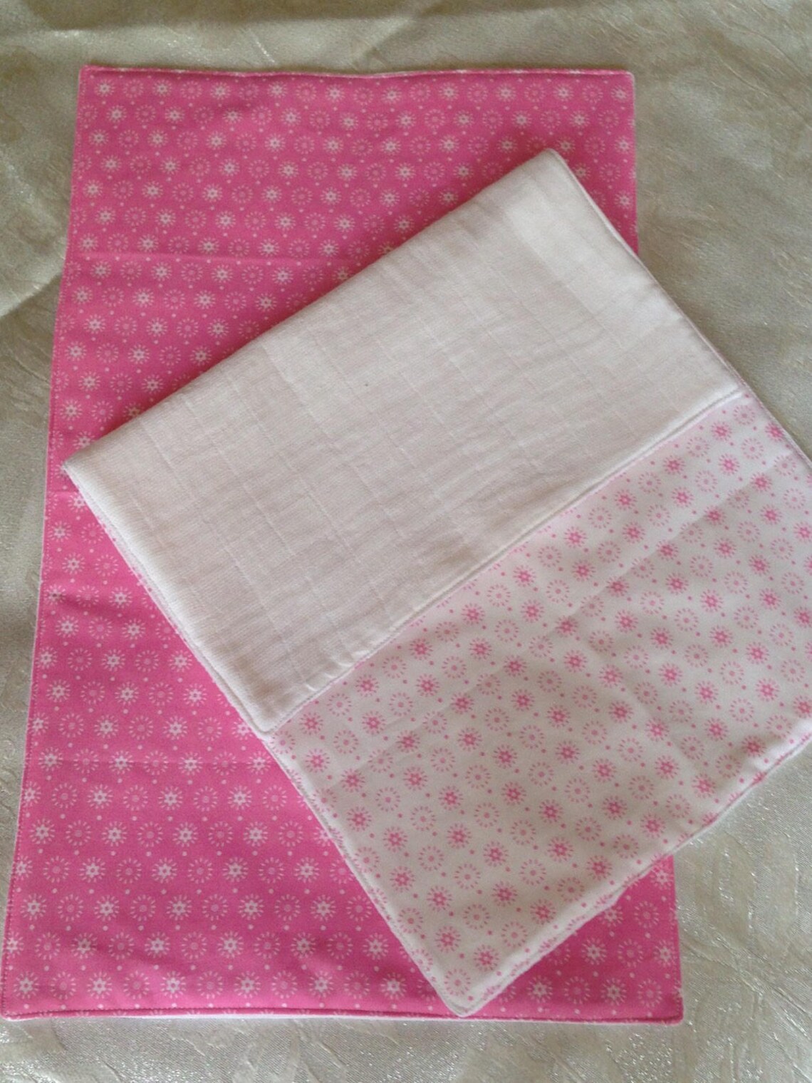 Pink Burping Cloths Etsy UK