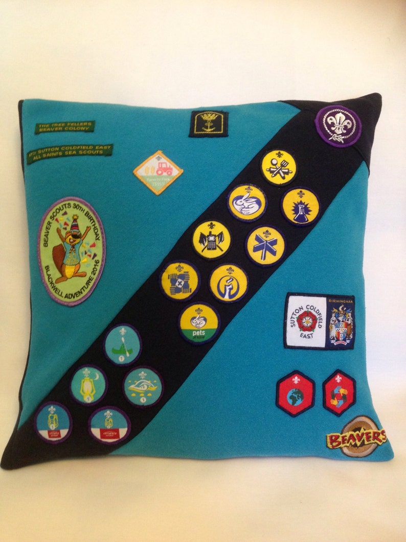 Beaver Cubs Rainbow Brownies Memory Cushion