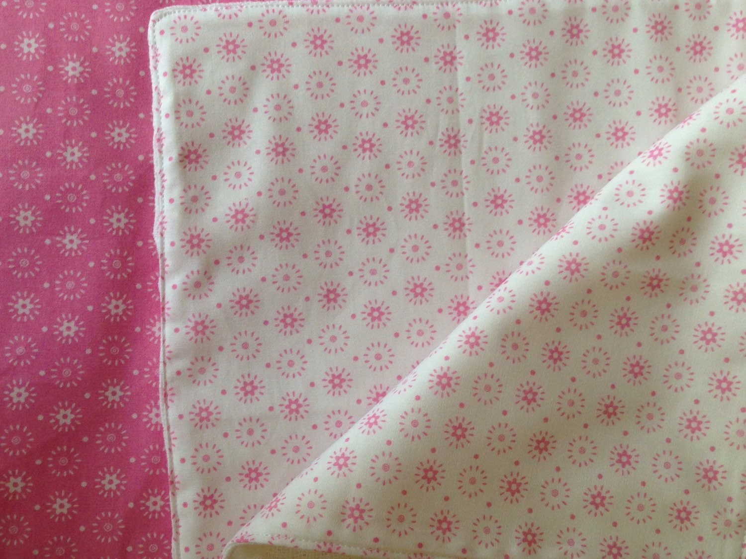 Pink Burping Cloths Etsy UK