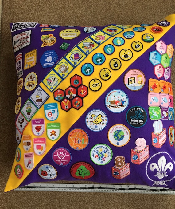 Large Beaver Cubs Rainbow Brownies Memory Blanket Cushion Etsy Canada