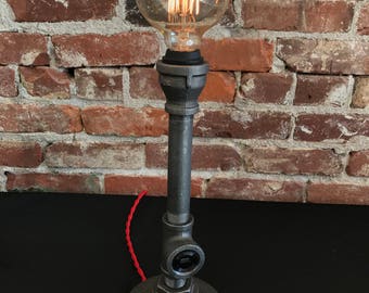 Hamilton - Vintage-Industrial Edison Lamp with Touch-sensitive Dimmer and USB Charging Outlet