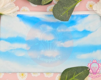 CANVAS BAG Cloudy sky makeup bag pencil case