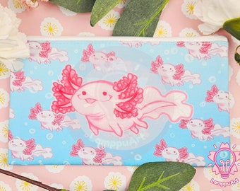 CANVAS BAG Cute Axolotl make up bag pencil case