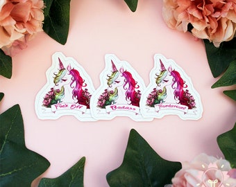 STICKER Attitude Unicorn