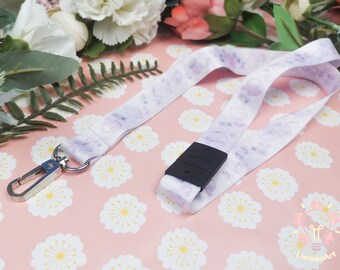 LANYARD Pastel Retro Gaming Pink with safety lock