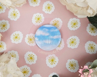 BUTTON PIN Cloudy sky