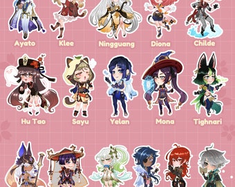 CLEARANCE SALE HOLO Keychain Charm Genshin Impact series part 2