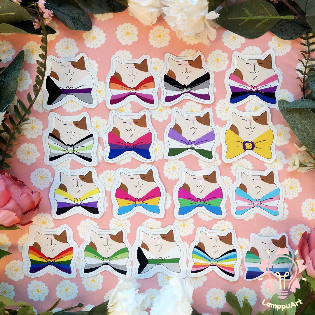 STICKER LGBTQ CATS Transgender Bisexual Queer Lesbian Mlm - Etsy