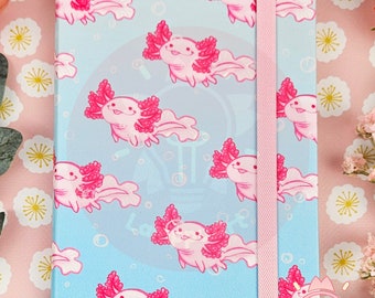 NOTEBOOK Cute axolotl leatherette