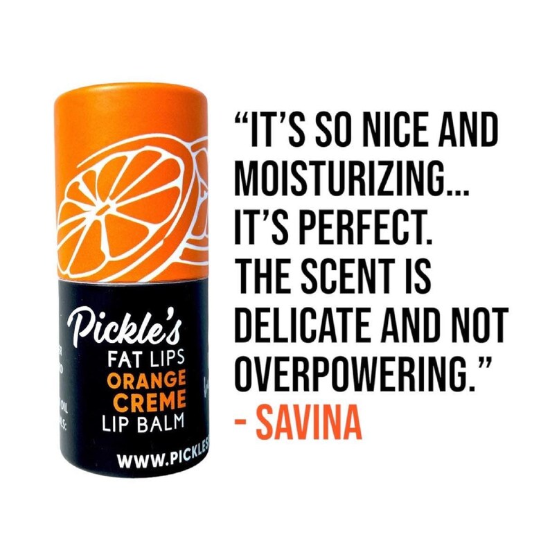 Fat Lips Lip Balm with Organic Lard| Handmade Natural Lip Care | Wintermint, Orange Creme, Cafe Latte (0.23oz Tube)