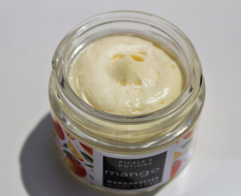 Night Cream Vegan Mango Butter: Brightening Firming Replenishing Overnight Skincare Mask