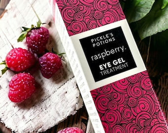 Raspberry Eye Gel | Award-Winning Lightweight Hydrating Under Eye Serum (15g / .5oz Airless Bottle)