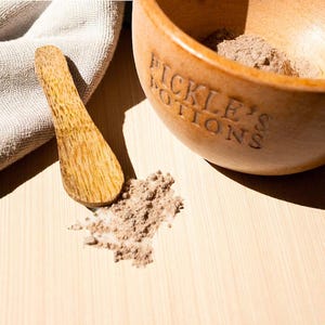 Clay Mask Gift Set: Natural Skincare with Bamboo Spoon & Wood Bowl