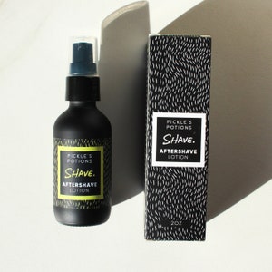 Aftershave Lotion for Men. Man Face Care. AHA Facial Moisturizer. No Ingrown Hairs.