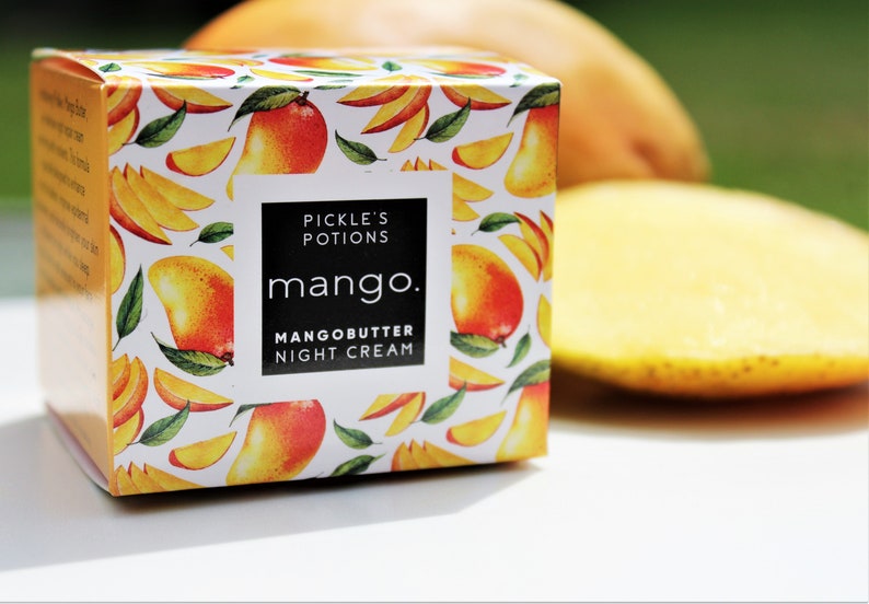 Night Cream Vegan Mango Butter: Brightening Firming Replenishing Overnight Skincare Mask