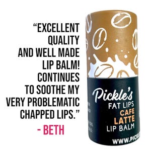 Fat Lips Lip Balm with Organic Lard| Handmade Natural Lip Care | Wintermint, Orange Creme, Cafe Latte (0.23oz Tube)