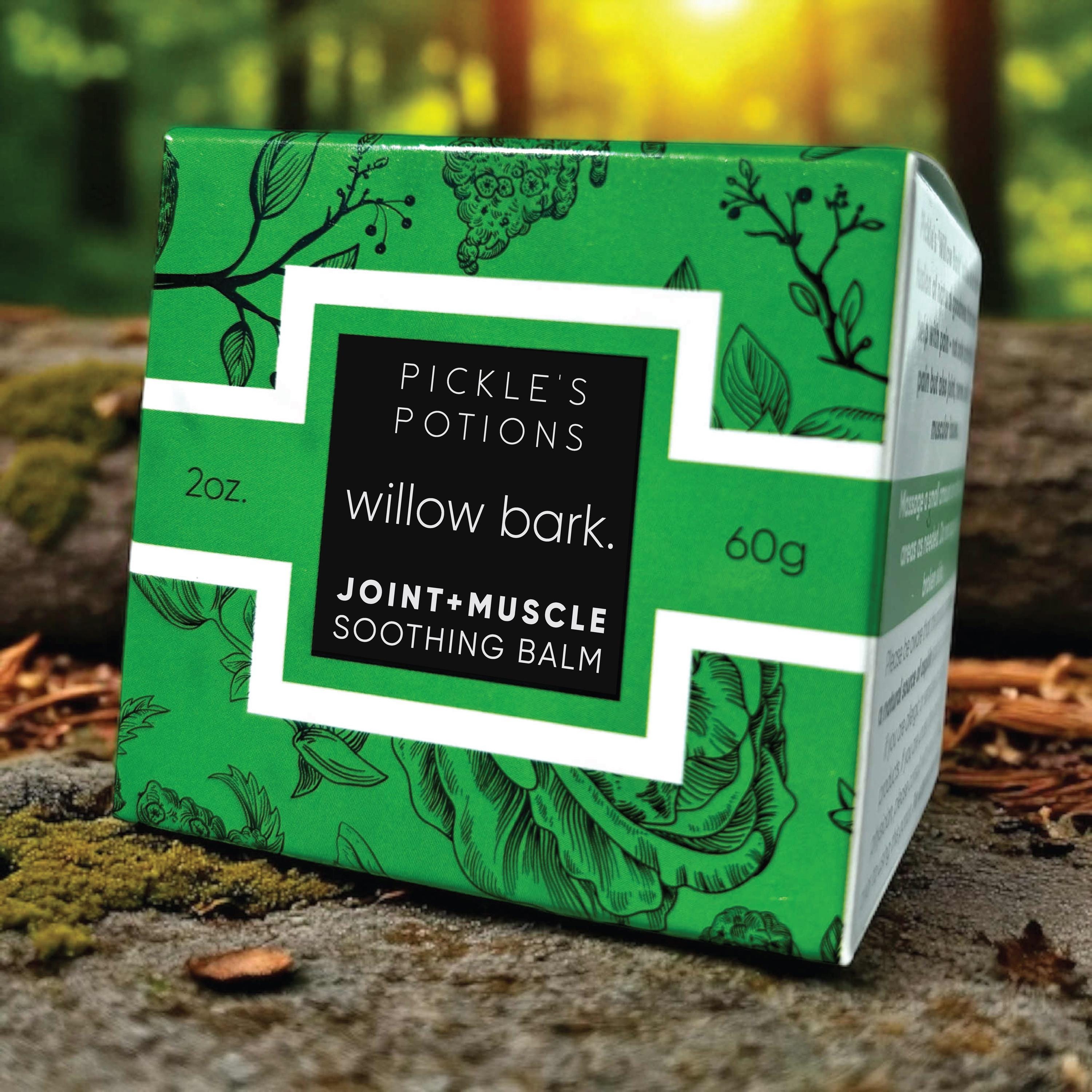 Willow Bark Herbal Salve: Arnica, St. John's Wort, Nettle