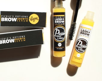 Lash + Brow Serum | Eyebrow and Eyelash growth | Castor Oil, Horsetail | Eyebrow Serum | Lash Health | Grow Eyebrows | Eyelash Oil Natural