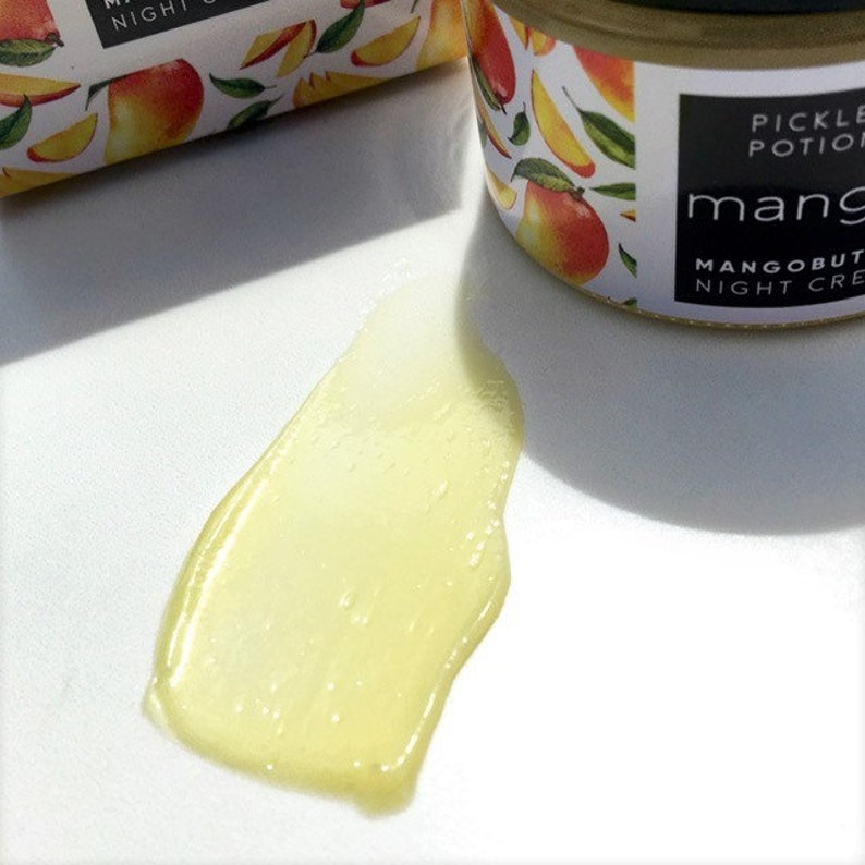 Night Cream Vegan Mango Butter: Brightening Firming Replenishing Overnight Skincare Mask