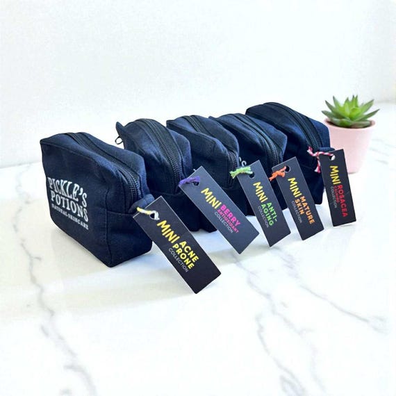 Complete Mini Facial Care Kits — 4 Options. Travel Size, Trial Face Routine