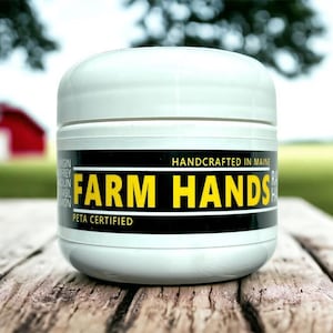 Gardener "Farm Hands" hand balm | Natural Relief for Dry, Cracked Hands - Organic Hand Cream with Honey, Beeswax, & Essential Oils