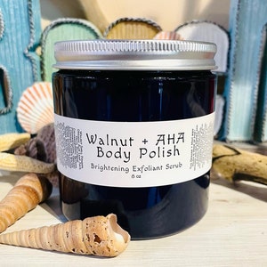 AHA Walnut - Peppermint Orange Body Polish Exfoliating Scrub