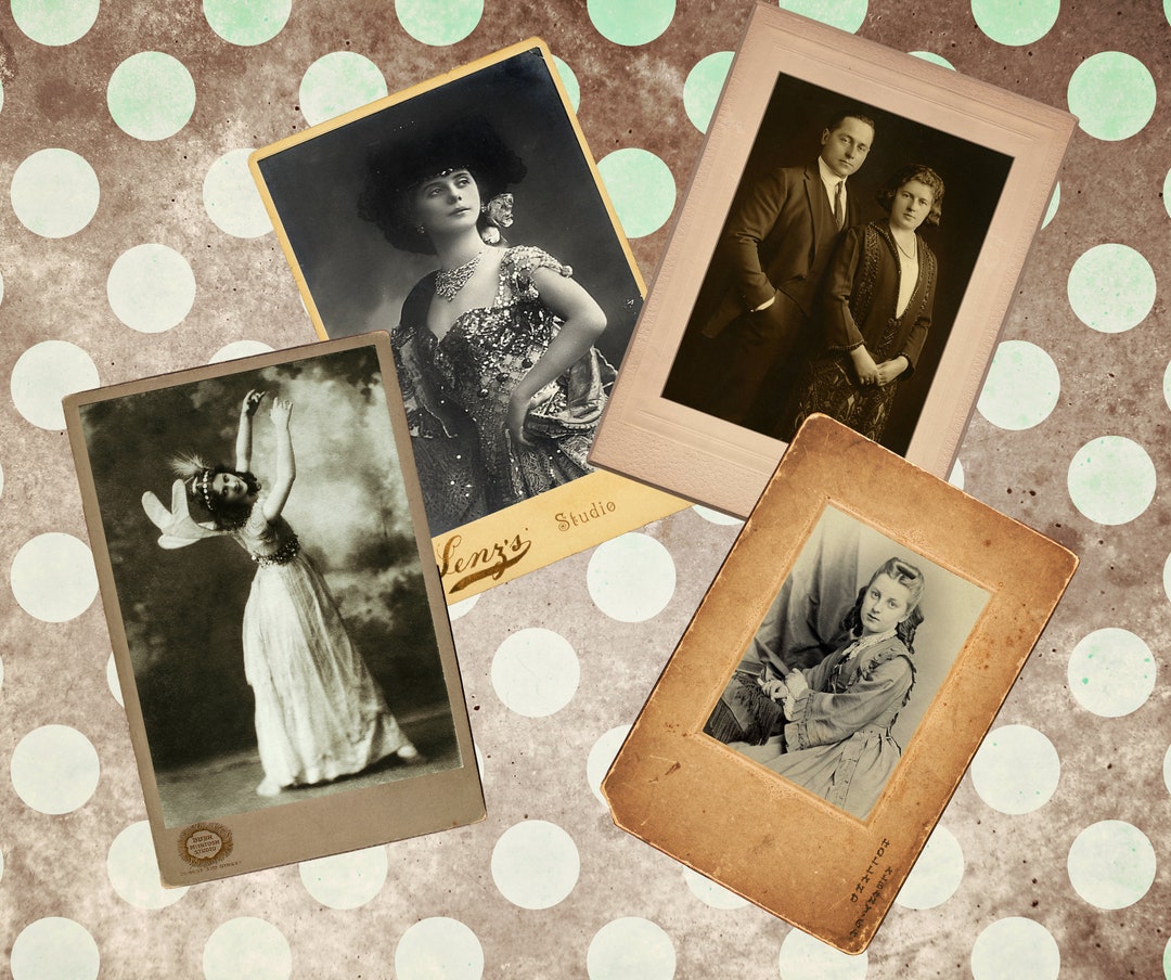 8 Printable Vintage Photographs, Antique Photo Frames, Vintage Ephemera, Commercial Use, Old ...