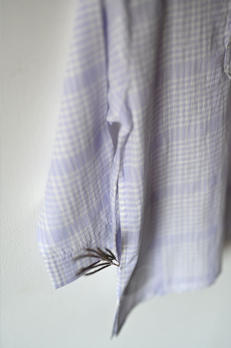 Handwoven Kurta Pyjama coord kids set in Lilac Checks Sleepwear Sets Cotton Pyjama Sets Eco-friendly dyes Loungewear set