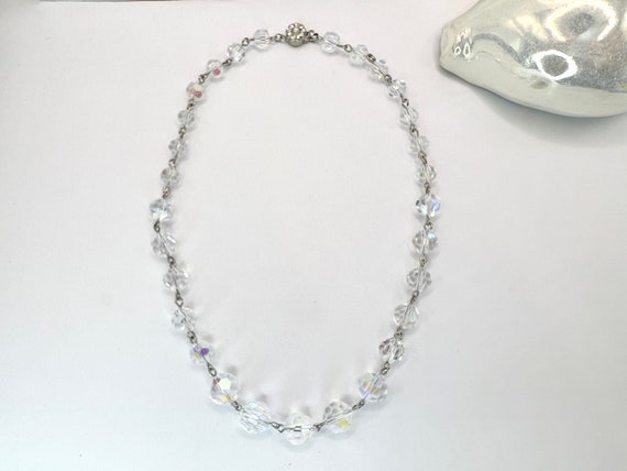 Vintage Swarovski Crystal AB Necklace, Austrian G… - image 10