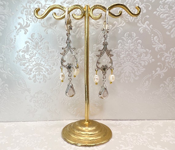 Vintage Bridal Chandelier Earrings | Swarovski Cr… - image 5