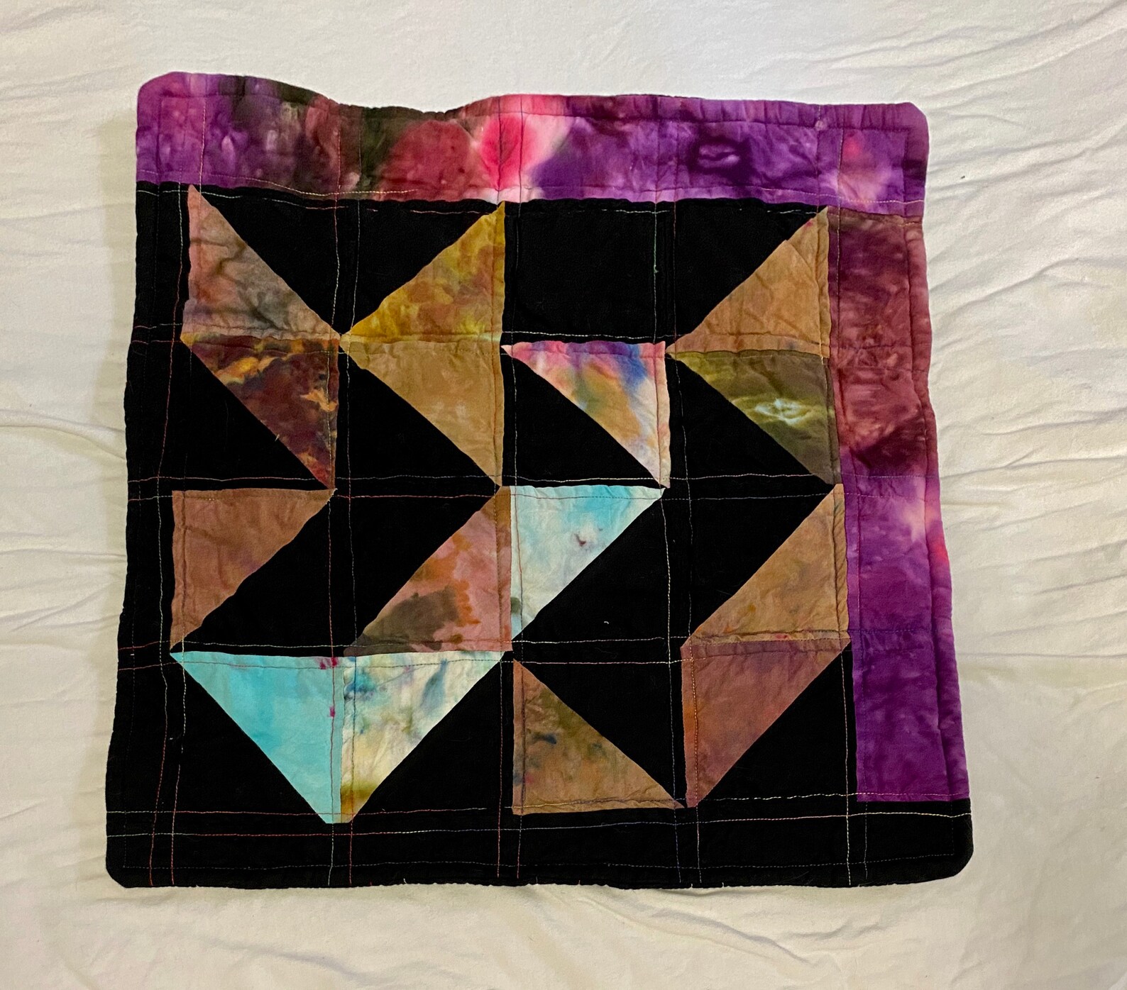 Jazz Patchwork Pillow Quilted Cover inserto no incluido Etsy España