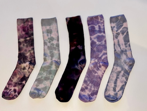 Outer Limits Shibori Tie Dye Socks (size small 9-11)