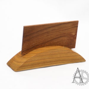 Cotinus wood business cardholder. Wooden desk cardholder. Wooden holder, Wooden gift, Business card stand.