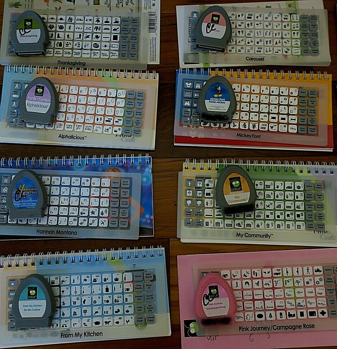 Linked Cricut Cartridges Many Fonts Many to Choose Hard to | Etsy