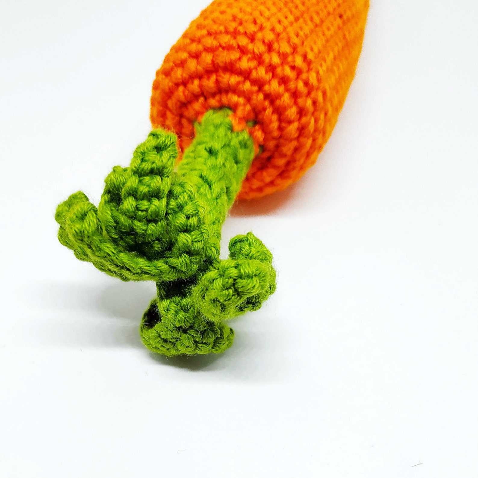 Carrot Amigurumi Play Food Crochet Carrot Stuffed Toy Etsy