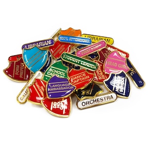 Create Your Own School Shield/Bar Pin Badge