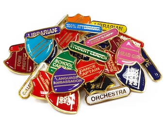 Create Your Own School Shield/Bar Pin Badge