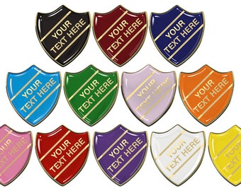 Create Your Own School Shield/Bar Pin Badge