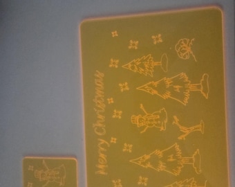 Christmas placemats and coasters