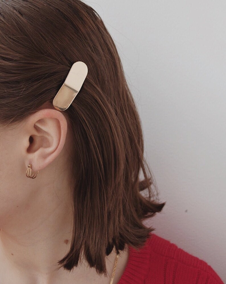 gold hair barrette