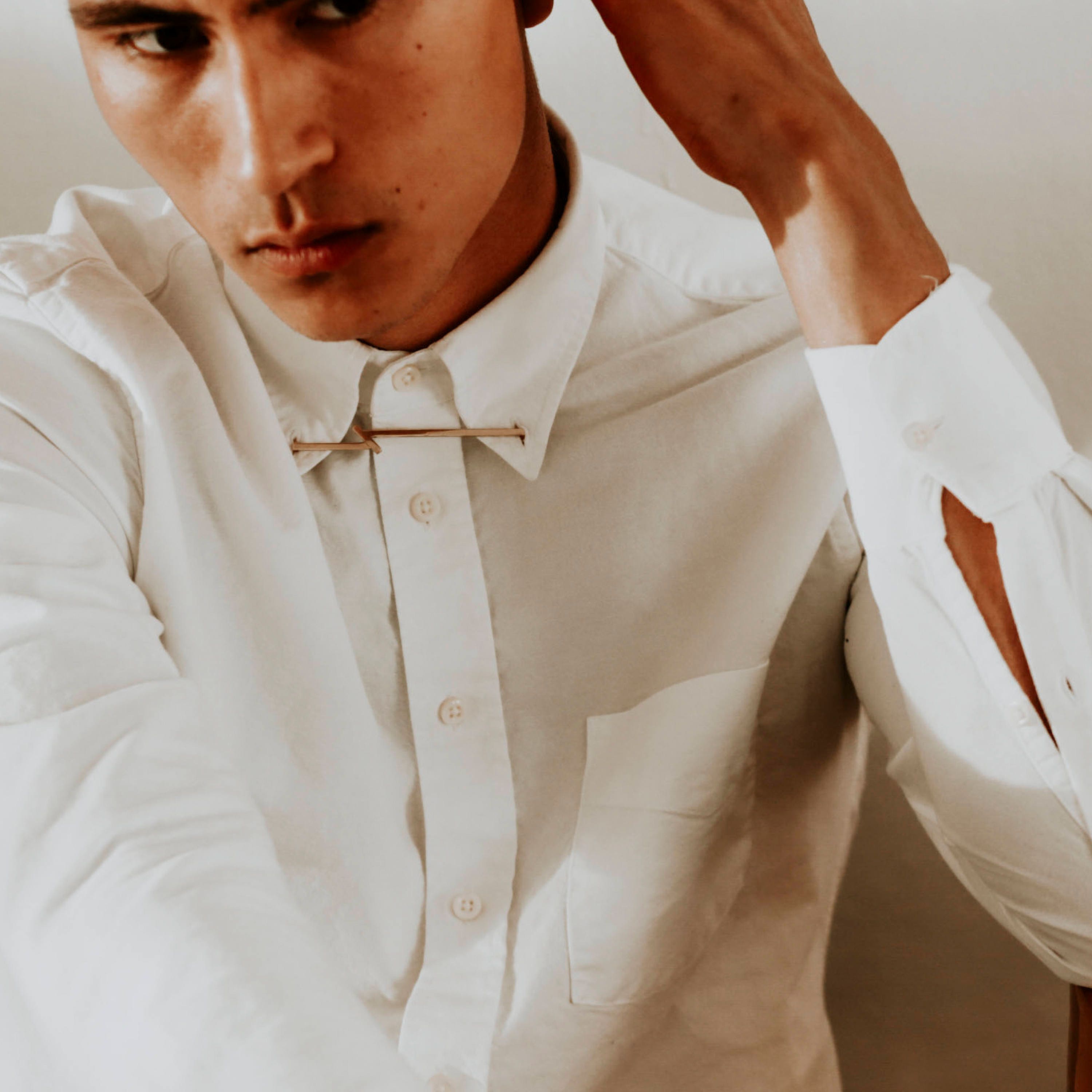 Collar Pin Mens Gold Collar Pin Bar Collar Pin Mens Tie Etsy