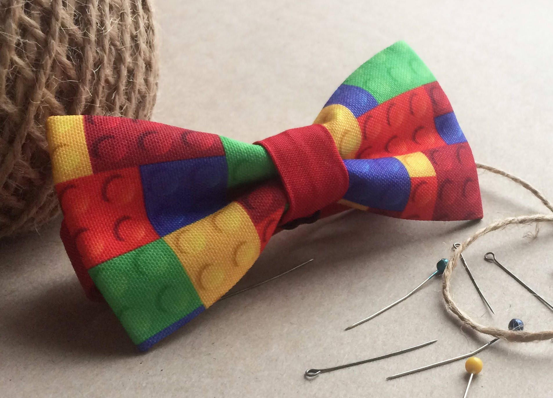 Lego Bow Tie Custom BowTie Personalized Bow Tie Groomsmen Etsy