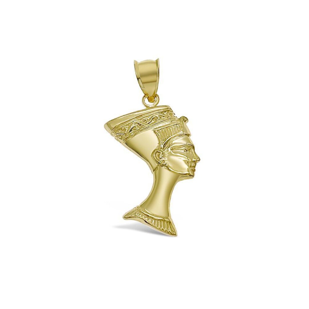 Passport to Egypt 18K Gold Plated Queen Nefertiti Pendant w/ 18