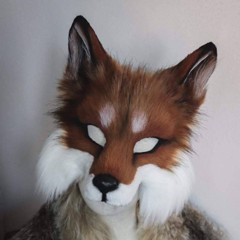 Therian Red Fox Mask Etsy
