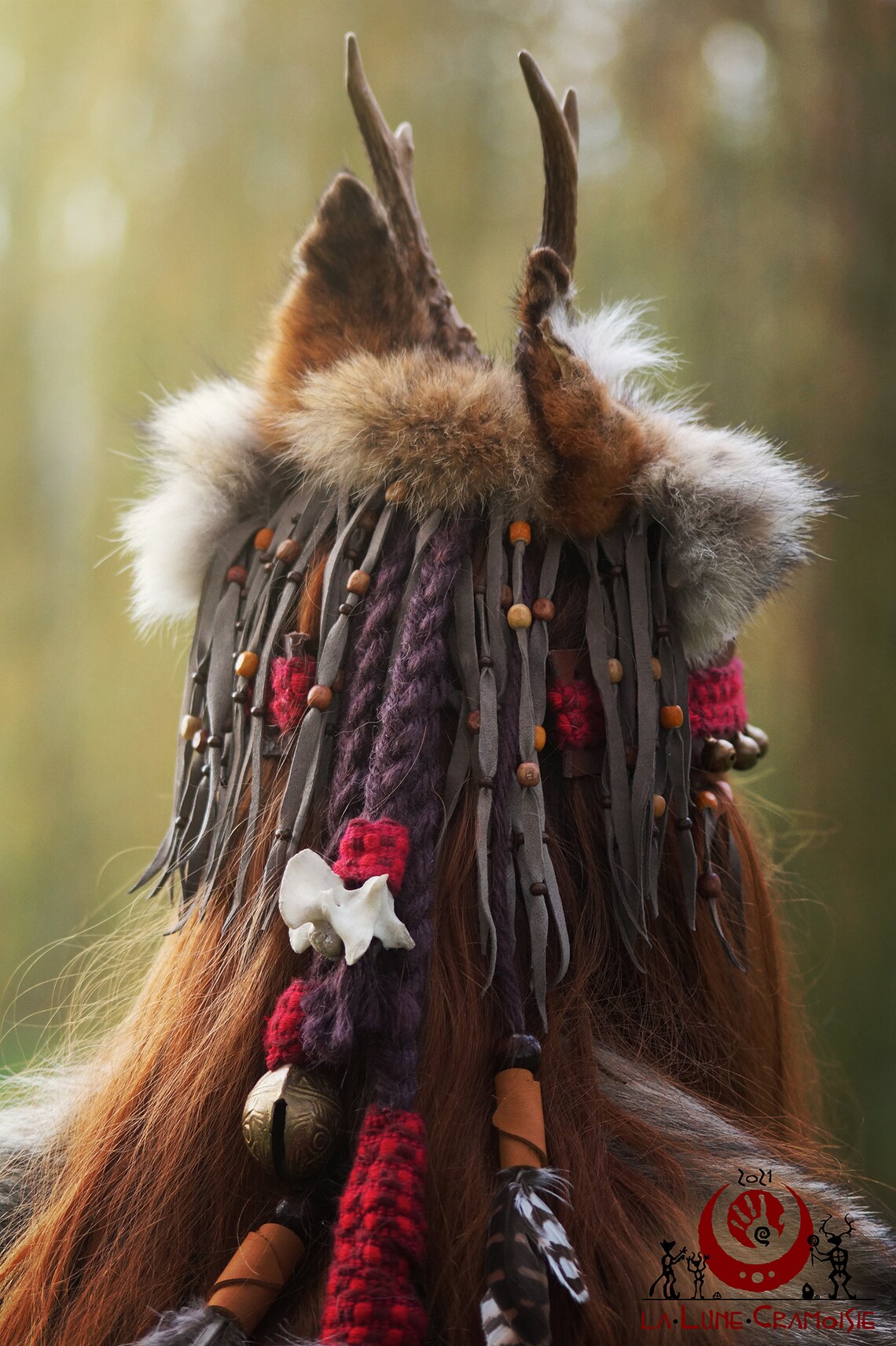 Shaman hairstyle shamanic headdress for men and women Etsy